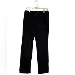 Free Assembly Women High-Rise Bootcut Black Stetch Denim Jeans Size 12 New w/Tag